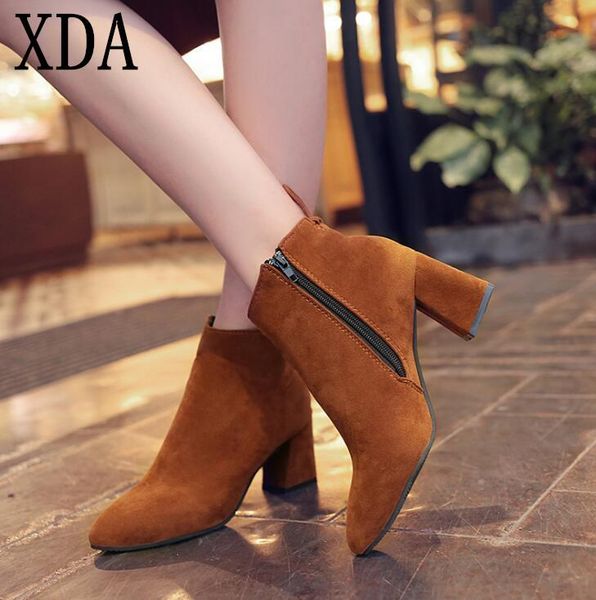 boots xda women's winter 2021 fashion flock single shoes high heel casual zipper ankle b261, Black
boots xda women's winter 2021 fashion flock single shoes high heel casual zipper ankle b261, Black