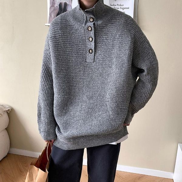 men's sweaters winter turtleneck sweater trend loose thick solid color jacquard o-neck knitted oversize warm casual male clothes, White;black
men's sweaters winter turtleneck sweater trend loose thick solid color jacquard o-neck knitted oversize warm casual male clothes, White;black