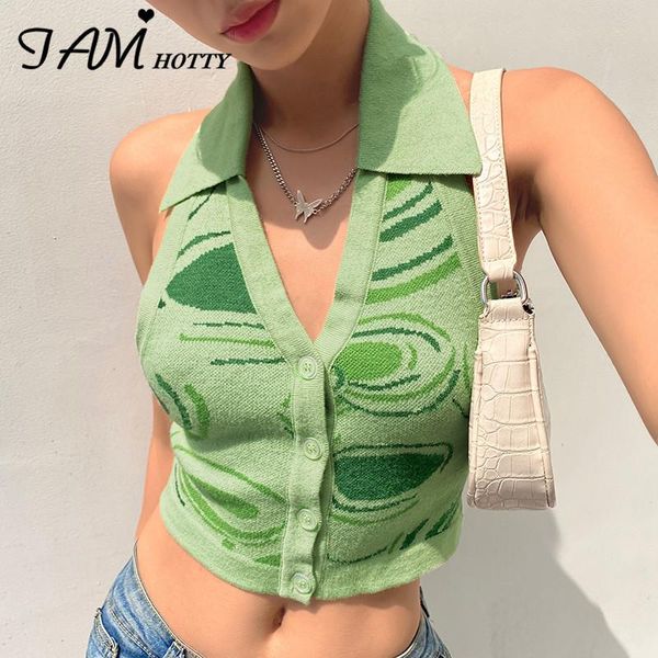 women's tanks & camis y2k paisley printed button-up knitted halter sweater vest women backless outfit korean fashion streetwear camisol, White
women's tanks & camis y2k paisley printed button-up knitted halter sweater vest women backless outfit korean fashion streetwear camisol, White