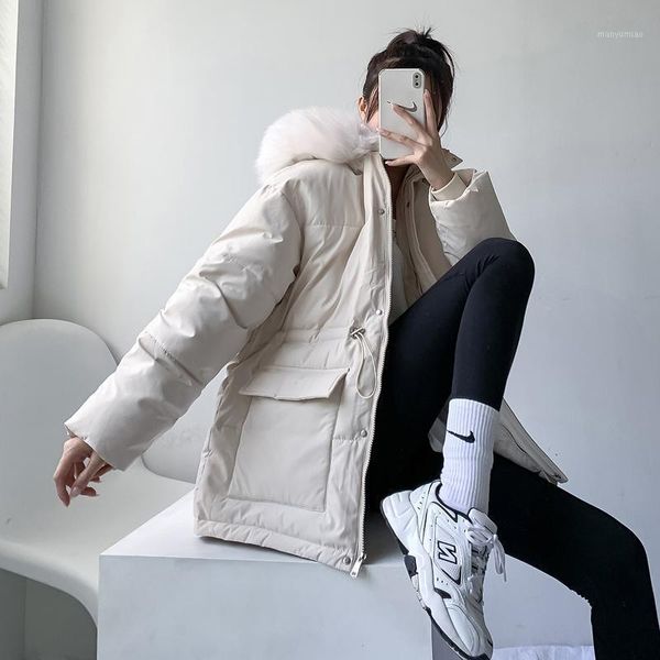 women's down & parkas weihaobang 2021 winter thickened medium long big fur collar sleeve large pocket warm cotton clothes, Black
women's down & parkas weihaobang 2021 winter thickened medium long big fur collar sleeve large pocket warm cotton clothes, Black