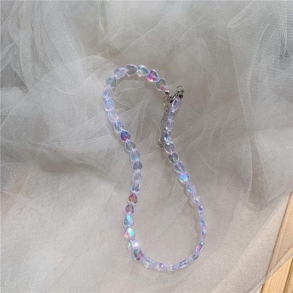 chains 2021 korean personality fashion heart girl colorful acrylic heart-shaped beaded clavicle chain for women summer party jewelry, Silver
chains 2021 korean personality fashion heart girl colorful acrylic heart-shaped beaded clavicle chain for women summer party jewelry, Silver
