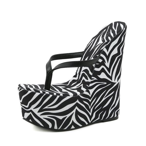 slippers zebra print flip flops gladiator platform women sandals wedge slides high heels rome shoes for size 41 sandales, Black
slippers zebra print flip flops gladiator platform women sandals wedge slides high heels rome shoes for size 41 sandales, Black