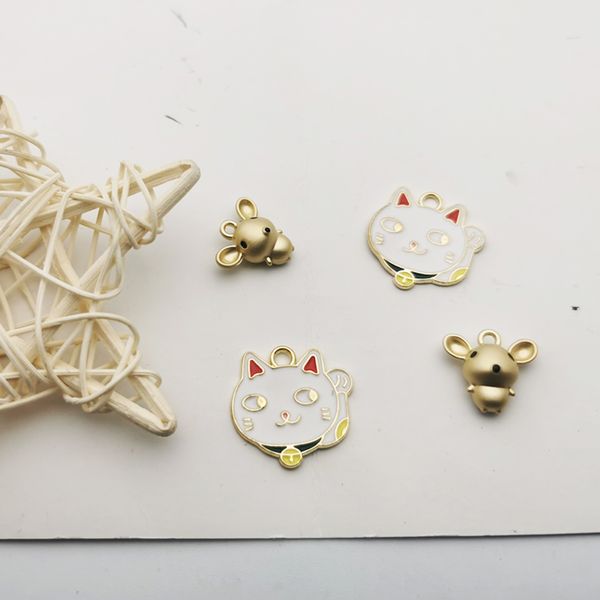 10pcs cat &mouse metal enamel charms pendants 3d gold rat fit bracelets earrings necklace diy jewelry accessories, Bronze;silver
10pcs cat &mouse metal enamel charms pendants 3d gold rat fit bracelets earrings necklace diy jewelry accessories, Bronze;silver
