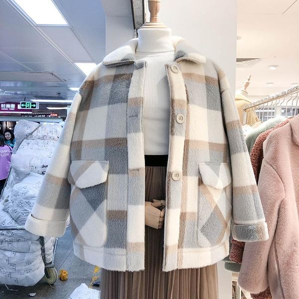 women's wool & blends autumn jackets for women fashion faux fur coats female jacket winter coat womens loose thick warm 4ttg, Black
women's wool & blends autumn jackets for women fashion faux fur coats female jacket winter coat womens loose thick warm 4ttg, Black