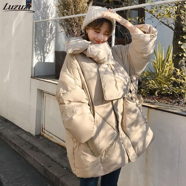 luzuzi 2021 winter jacket women solid with scarf warm female 90%white duck down coat loose oversized womens parka women's & parkas, Black
luzuzi 2021 winter jacket women solid with scarf warm female 90%white duck down coat loose oversized womens parka women's & parkas, Black