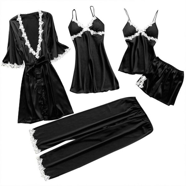 Womens Sleepwears Stylish Bar Women Sexy Pajamas 5Pc Suit Lace Bra Lingerie Night Sleepwear Shorts Five Set Plus Size Spring, Black;red
Womens Sleepwears Stylish Bar Women Sexy Pajamas 5Pc Suit Lace Bra Lingerie Night Sleepwear Shorts Five Set Plus Size Spring, Black;red