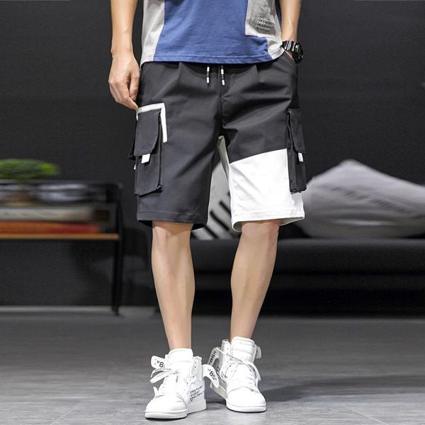 men's shorts 2021 summer short pants fashion and leisure plus size pocket tooling fashionable design, White;black
men's shorts 2021 summer short pants fashion and leisure plus size pocket tooling fashionable design, White;black