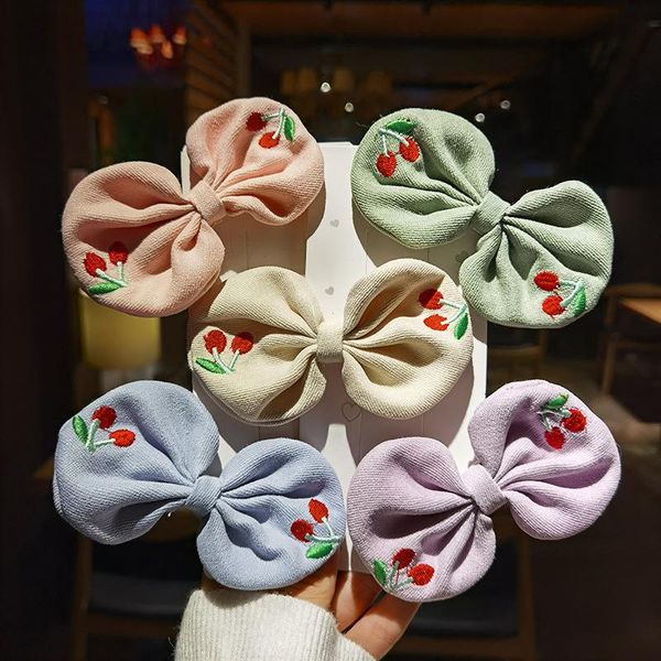girls cute colorful print cherry bow hairpins sweet corduroy hair ornament clips headband barrettes fashion accessories, Slivery;white
girls cute colorful print cherry bow hairpins sweet corduroy hair ornament clips headband barrettes fashion accessories, Slivery;white