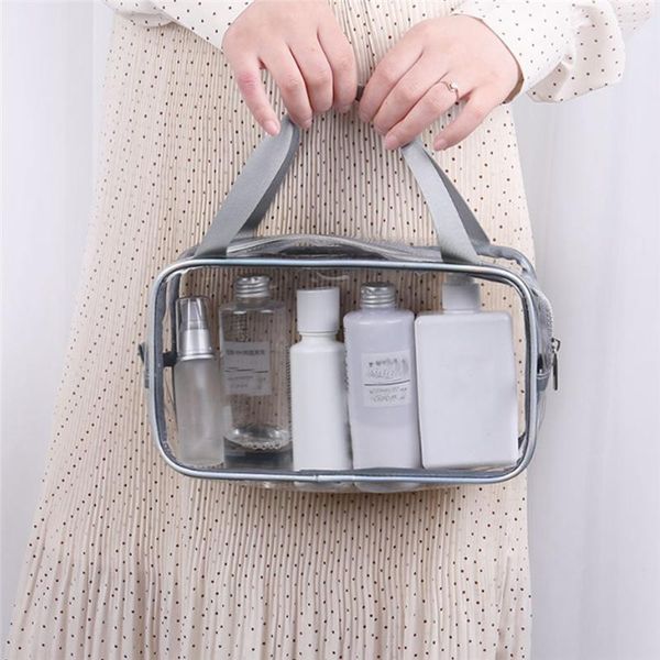simple fashion cosmetic bag travel cosmetics transparent perspective zipper box pvc color solid 15cm bags & cases
simple fashion cosmetic bag travel cosmetics transparent perspective zipper box pvc color solid 15cm bags & cases