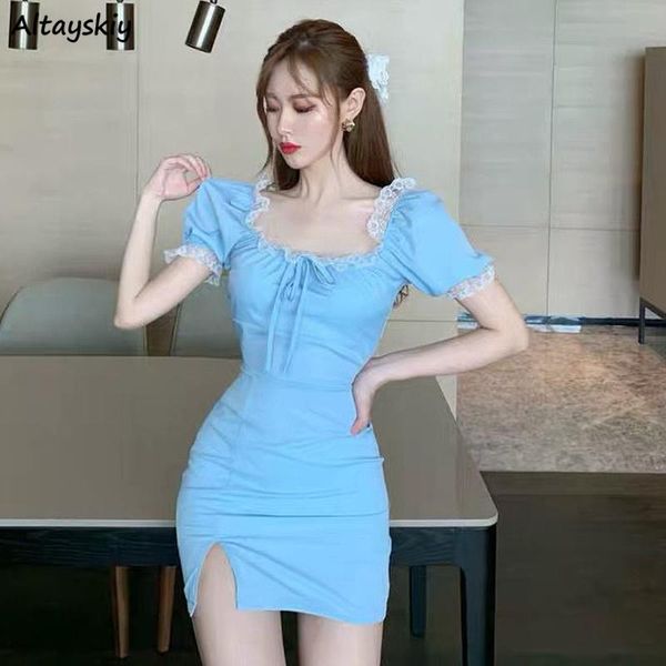 dress women solid lace bodycon ulzzang sweet trendy leisure side-slit design feminine party dance holiday elegant ins soft casual dress, Black;gray
dress women solid lace bodycon ulzzang sweet trendy leisure side-slit design feminine party dance holiday elegant ins soft casual dress, Black;gray