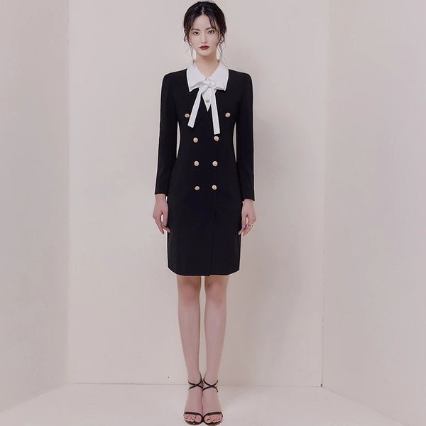 work dresses spring and autumn office lady temperament slim slimming false two-piece bow dress 5euw, White;black
work dresses spring and autumn office lady temperament slim slimming false two-piece bow dress 5euw, White;black