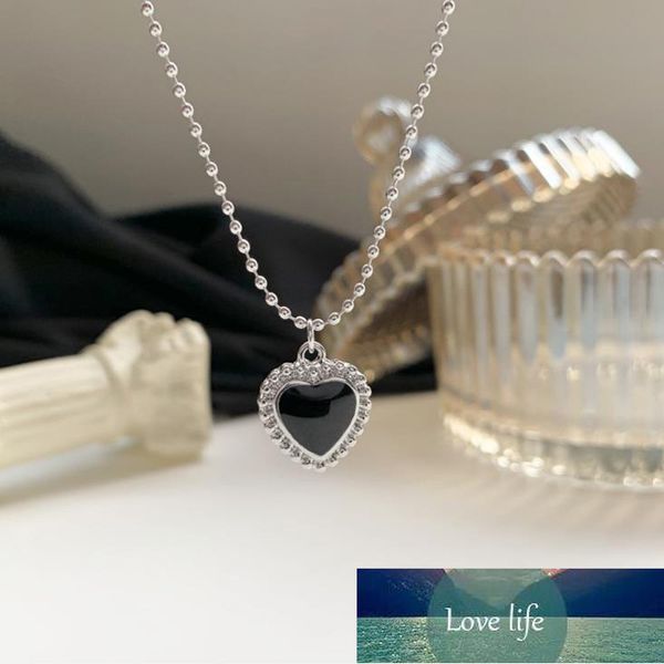 kpop black heart necklace french metal love clavicle chain korean simple female short pendanklace female short pendant for women factory pri, Silver
kpop black heart necklace french metal love clavicle chain korean simple female short pendanklace female short pendant for women factory pri, Silver