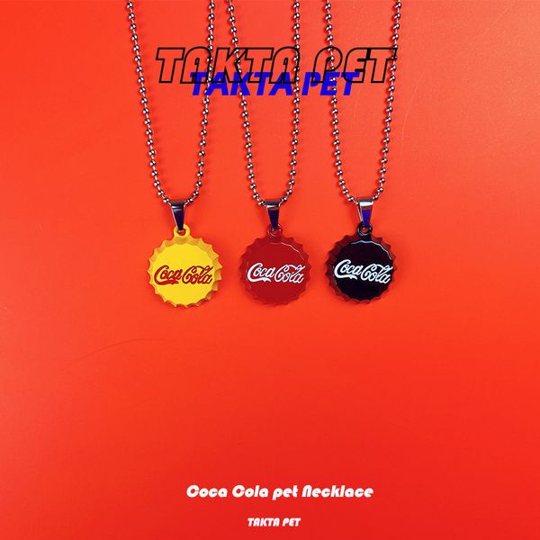 takta- independent design fashion brand soda bottle cap double sided pet dog and cat tag necklace
takta- independent design fashion brand soda bottle cap double sided pet dog and cat tag necklace