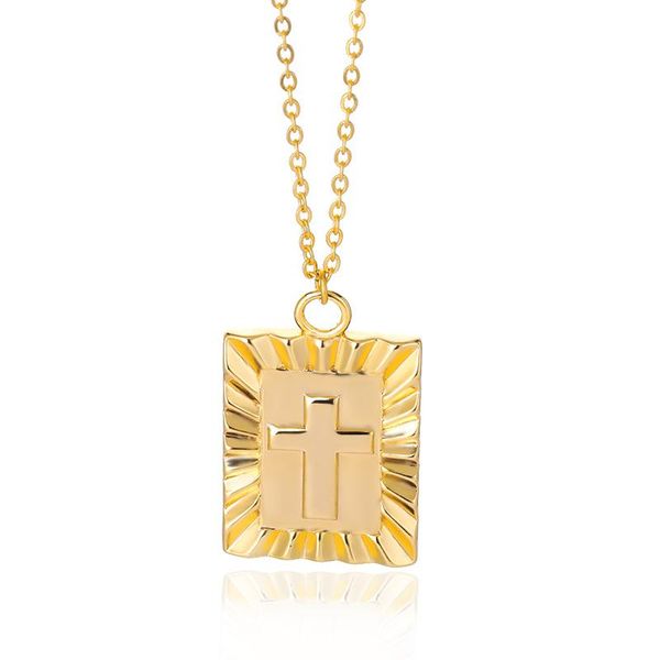 pendant necklaces 2021 square christian cross necklace gold color jesus christ crucifix charm stainless steel box chain for men women, Silver
pendant necklaces 2021 square christian cross necklace gold color jesus christ crucifix charm stainless steel box chain for men women, Silver