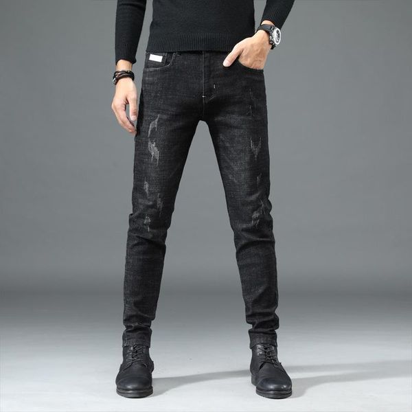 men's jeans 2021 men lente herfst stretch straight fit black denim broek brand style mens wear, Blue
men's jeans 2021 men lente herfst stretch straight fit black denim broek brand style mens wear, Blue