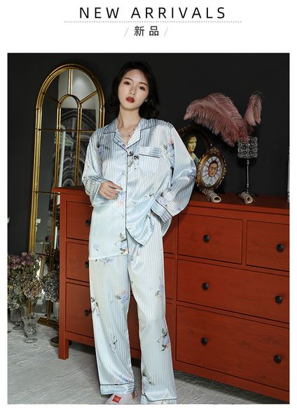 women's sleepwear high-grade silk satin sleepwear set long sleeve long pant two piece pajamas women print spring autumn ladies pijama h, Black;red
women's sleepwear high-grade silk satin sleepwear set long sleeve long pant two piece pajamas women print spring autumn ladies pijama h, Black;red