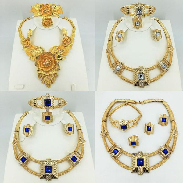 earrings & necklace dubai bridal big jewelry sets nigerian wedding african bracelet earring ring set, Silver
earrings & necklace dubai bridal big jewelry sets nigerian wedding african bracelet earring ring set, Silver