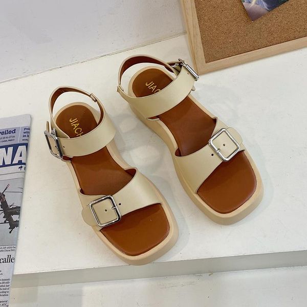 sandals women chunky 2021 summer ladies casual shoes platform fashion mid heels buckle strap white, Black
sandals women chunky 2021 summer ladies casual shoes platform fashion mid heels buckle strap white, Black
