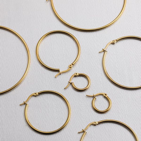 hoop & huggie 15mm-60mm minimalist gold color thin round circle earrings for women trendy stainless steel jewelry accessories, Golden;silver
hoop & huggie 15mm-60mm minimalist gold color thin round circle earrings for women trendy stainless steel jewelry accessories, Golden;silver