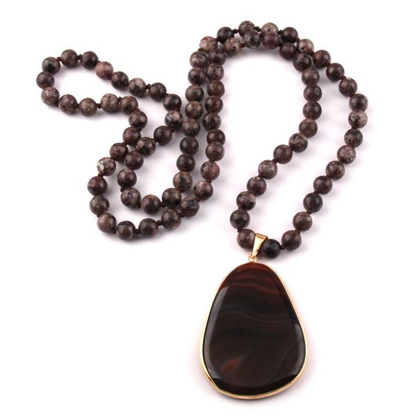 pendant necklaces fashion bohemian jewelry natural stone blue dot knotted drop women necklace, Silver
pendant necklaces fashion bohemian jewelry natural stone blue dot knotted drop women necklace, Silver