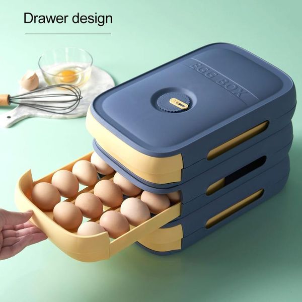 egg storage container household colourful multi-layer fresh box for kitchen fridge hug bottles & jars
egg storage container household colourful multi-layer fresh box for kitchen fridge hug bottles & jars