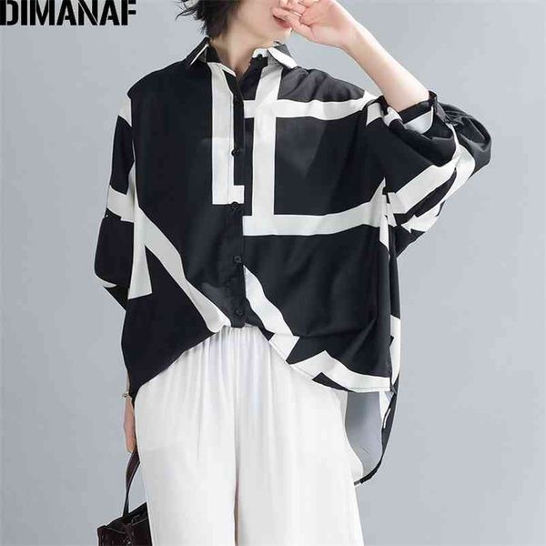 dimanaf summer oversize women blouse shirts office lady tunic casual loose striped batwing sleeve clothing button cardigan 210401, White
dimanaf summer oversize women blouse shirts office lady tunic casual loose striped batwing sleeve clothing button cardigan 210401, White