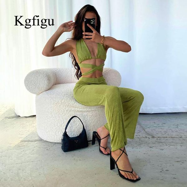 women's two piece pants kgfigu two-piece set of summer solid strap bra and trousers, comfortable elegant suit, White
women's two piece pants kgfigu two-piece set of summer solid strap bra and trousers, comfortable elegant suit, White