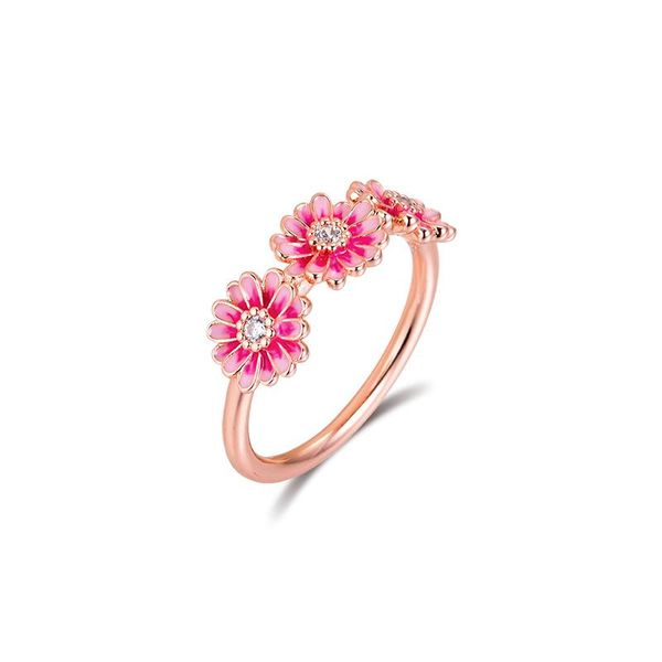 cluster rings pink daisy flower trio ring 925 sterling-silver-rings diy fashion feamle anillos european jewelry for women, Golden;silver
cluster rings pink daisy flower trio ring 925 sterling-silver-rings diy fashion feamle anillos european jewelry for women, Golden;silver