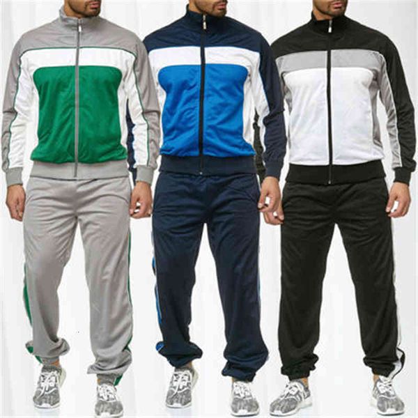men's mens splicing multicolor 2pcs sets fashion trend long sleeve cardigan zipper coats pants sports suits spring male new casual slim, Gray
men's mens splicing multicolor 2pcs sets fashion trend long sleeve cardigan zipper coats pants sports suits spring male new casual slim, Gray