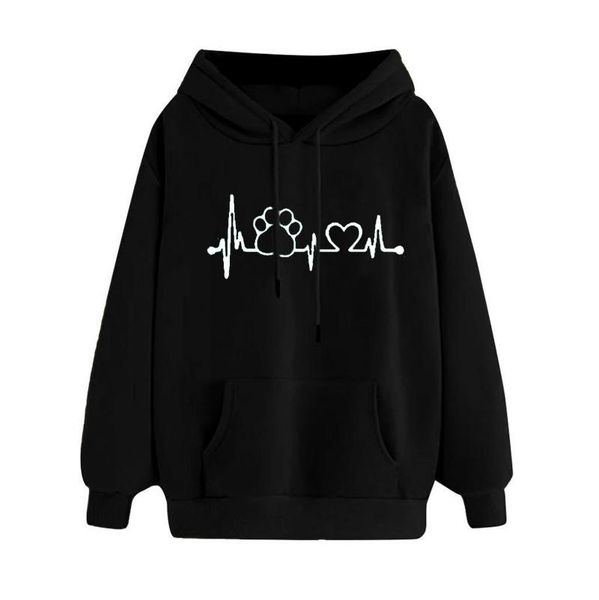 womens hoodie long sleeve creative cartoon heartbeat pattern print casual sweatshirt pullover girls cute korean oversized jacket women', Black
womens hoodie long sleeve creative cartoon heartbeat pattern print casual sweatshirt pullover girls cute korean oversized jacket women', Black