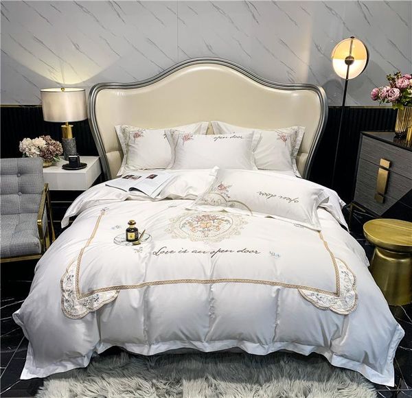 luxury american style retro flowers embroidery egyptian cotton soft silky bedding set duvet cover flat bed sheet pillowcases sets
luxury american style retro flowers embroidery egyptian cotton soft silky bedding set duvet cover flat bed sheet pillowcases sets