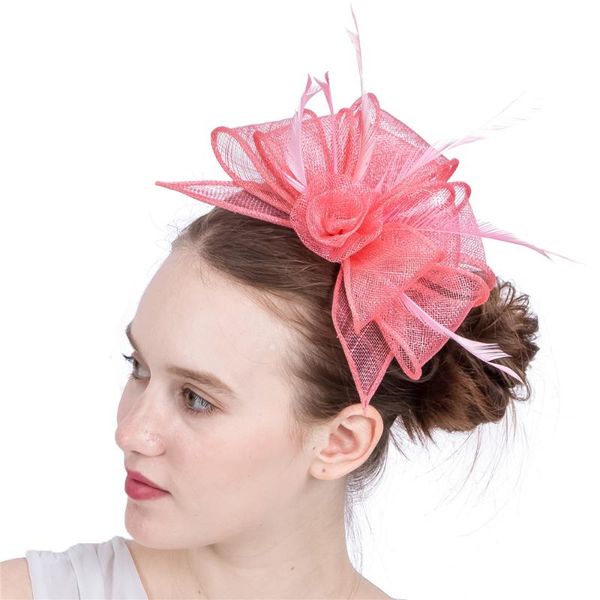 hair accessories gorgeous women's ladies days pink floral fascinator headband sinamay hat bridal headwear church derby headdress
hair accessories gorgeous women's ladies days pink floral fascinator headband sinamay hat bridal headwear church derby headdress