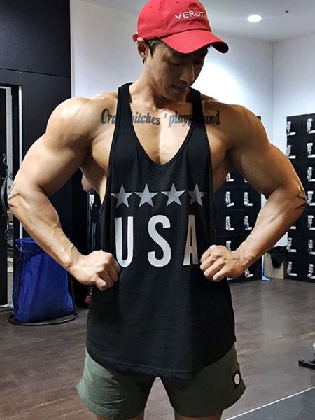 men's vests 2021 of muscle sports fitness tank running printed training korean loose vest breathable rapid drying without sleeves, Black;white
men's vests 2021 of muscle sports fitness tank running printed training korean loose vest breathable rapid drying without sleeves, Black;white