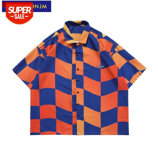 uncledonjm gradient plaid casual shirt men summer shirts hip hop streetwear japanese fashion mens clothing me-ly01-3 #x73l, White;black
uncledonjm gradient plaid casual shirt men summer shirts hip hop streetwear japanese fashion mens clothing me-ly01-3 #x73l, White;black