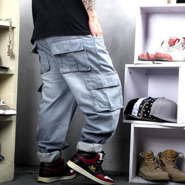 men's jeans men hip hop harem casual denim cargo pants loose baggy trousers street 30-46, Blue
men's jeans men hip hop harem casual denim cargo pants loose baggy trousers street 30-46, Blue