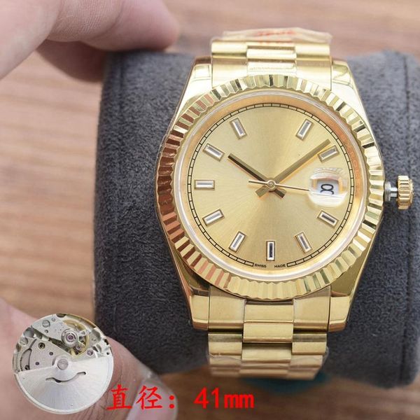 wristwatches men's 41mm log watch automatic mechanical sapphire mirror stainless steel waterproof, Slivery;brown
wristwatches men's 41mm log watch automatic mechanical sapphire mirror stainless steel waterproof, Slivery;brown