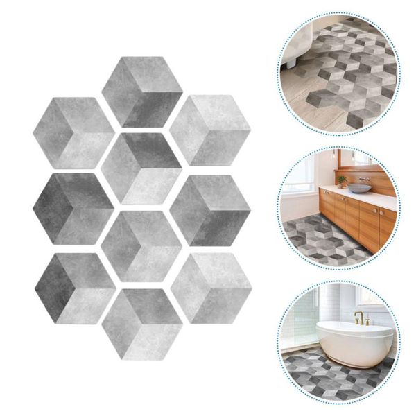 gift wrap 10pcs self-adhesive floor sticker room tile paste kitchen waterproof wall