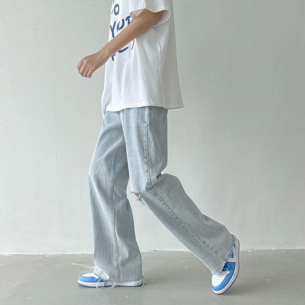 men's jeans autumn wide-leg fashion light blue casual ripped men streetwear loose hip-hop hole straight denim trousers
men's jeans autumn wide-leg fashion light blue casual ripped men streetwear loose hip-hop hole straight denim trousers
