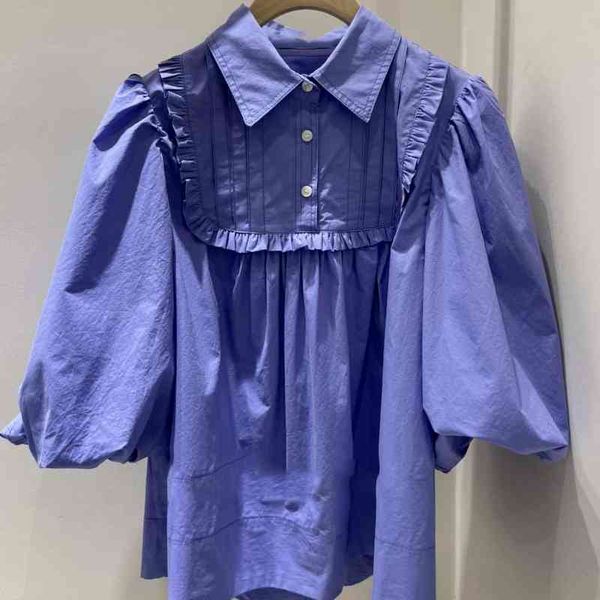 korean fashion puff sleeve shirts women blouses elegant fungus edge blusas mujer folds turn down collar summer women 210514, White
korean fashion puff sleeve shirts women blouses elegant fungus edge blusas mujer folds turn down collar summer women 210514, White