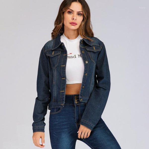 women's jackets woman jacket 2021 spring and autumn casual long-sleeved thin denim single-breasted short loose coat veste en jean, Black;brown
women's jackets woman jacket 2021 spring and autumn casual long-sleeved thin denim single-breasted short loose coat veste en jean, Black;brown