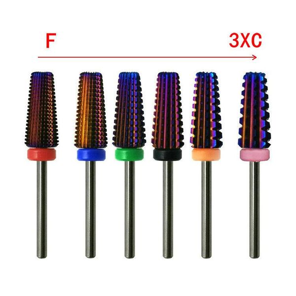 nail art equipment nails accessories tool purple carbide drill bit 5 in 1 tapered drills milling cutter for manicure remove gel acylics, Silver
nail art equipment nails accessories tool purple carbide drill bit 5 in 1 tapered drills milling cutter for manicure remove gel acylics, Silver