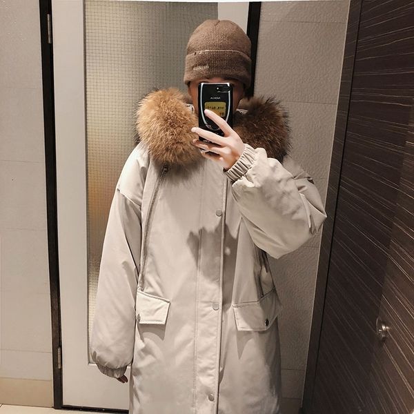 men's jackets winter long coat parka warm fashion casual fur collar hooded men streetwear loose cotton padded jacket mens clothes, Black;brown
men's jackets winter long coat parka warm fashion casual fur collar hooded men streetwear loose cotton padded jacket mens clothes, Black;brown