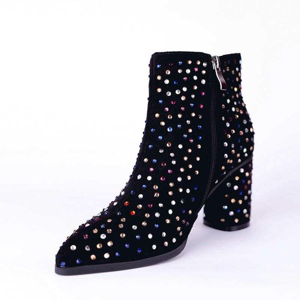 boots ins women ankle natural leather 22-26.5cm length colorful diamond-pointed suede spring and autumn woman shoes, Black
boots ins women ankle natural leather 22-26.5cm length colorful diamond-pointed suede spring and autumn woman shoes, Black
