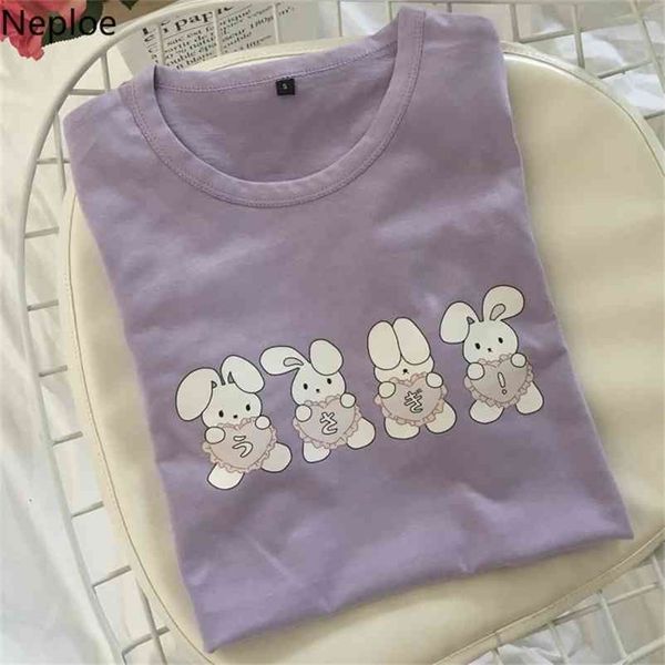 neploe kawaii ladies t-shirt cute rabbit women t shirt short sleeved students preppy style girls tshirt cotton loose 38608 210401, White
neploe kawaii ladies t-shirt cute rabbit women t shirt short sleeved students preppy style girls tshirt cotton loose 38608 210401, White