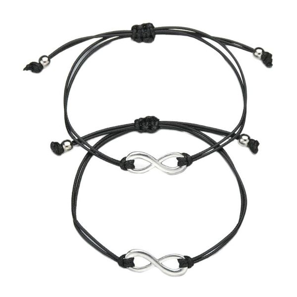 link, chain fashion rope bracelet figure hand-woven black silver color leather wrap jewelry women adjustable couple
link, chain fashion rope bracelet figure hand-woven black silver color leather wrap jewelry women adjustable couple
