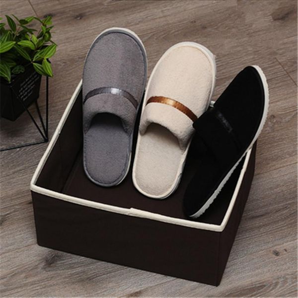 wholesale 5pairs\lot comfortable coral fleece men women disposable slippers thickened anti-skid family el travel, Black
wholesale 5pairs\lot comfortable coral fleece men women disposable slippers thickened anti-skid family el travel, Black