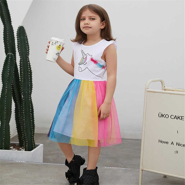jumping meters selling unicorn cute summer princess mesh sleeveless kids costume party girls dresses 210529, Red;yellow
jumping meters selling unicorn cute summer princess mesh sleeveless kids costume party girls dresses 210529, Red;yellow