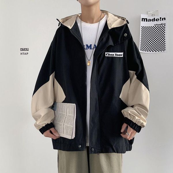 men's jackets autumn winter hooded jacket korean casual fashion loose splicing hip-hop tooling men, Black;brown
men's jackets autumn winter hooded jacket korean casual fashion loose splicing hip-hop tooling men, Black;brown