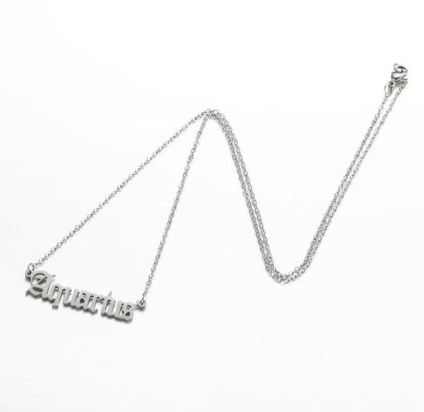 pendant necklaces wholesale stainless steel old english zodiac letter necklace for women aries horoscope jewelry in bulk, Silver
pendant necklaces wholesale stainless steel old english zodiac letter necklace for women aries horoscope jewelry in bulk, Silver