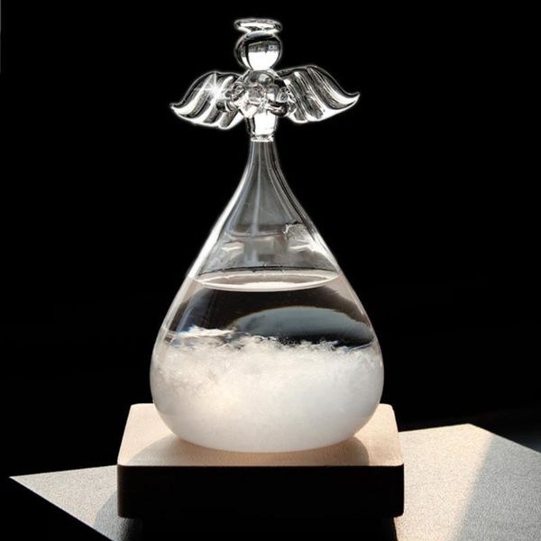 decorative objects & figurines angel storm glass barometer weather predictor bottle with wooded base,weather stations forecaster ,home and o 
decorative objects & figurines angel storm glass barometer weather predictor bottle with wooded base,weather stations forecaster ,home and o